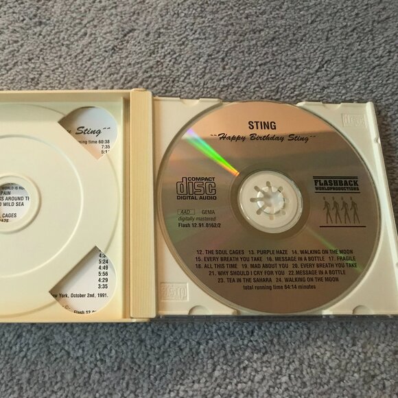 Sting Happy Birthday 2 Disk 1991 CD - Hard To Find Album - Picture 4 of 5